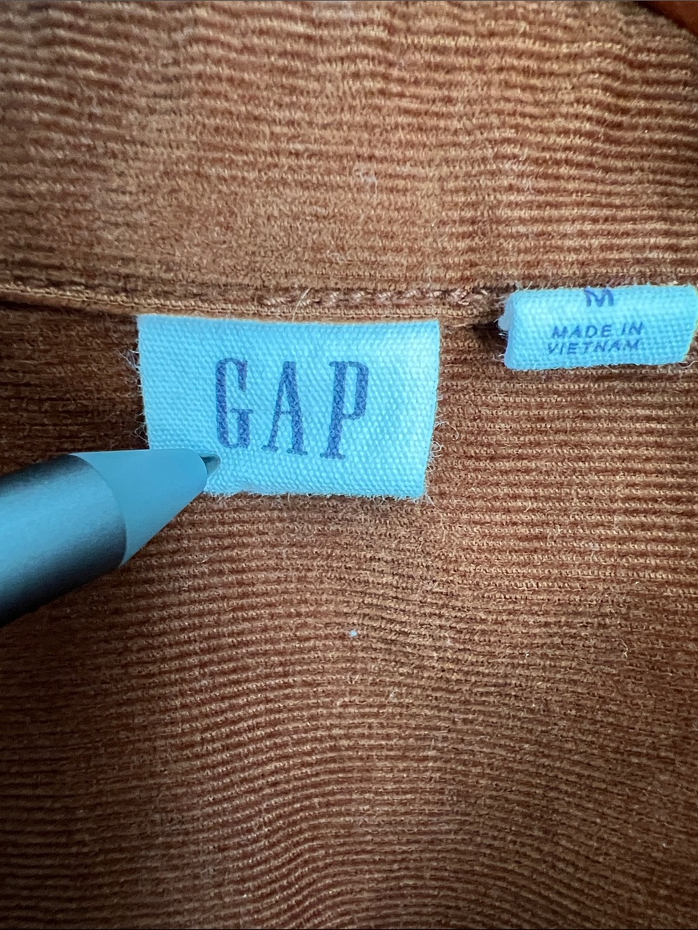 GAP | Corduroy Western Sierra Brown #516748-00 Shirt Dress Size M - Picture 2 of 15